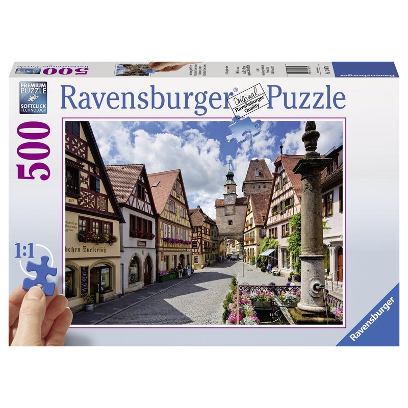 Ravensburger - puzzle rothenburg, 500 piese