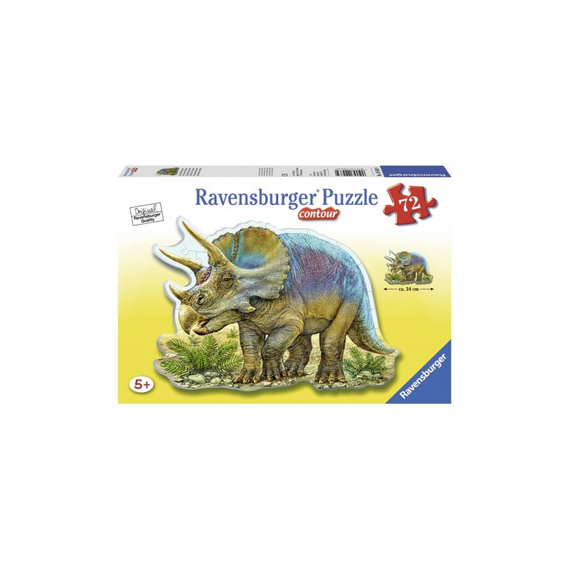 Ravensburger - Puzzle Triceratops, 72 piese