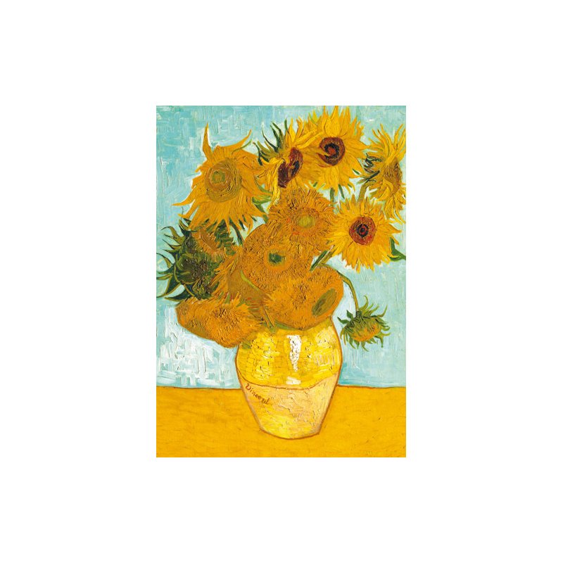 Ravensburger - puzzle van gogh - vaza cu flori, 1000 piese