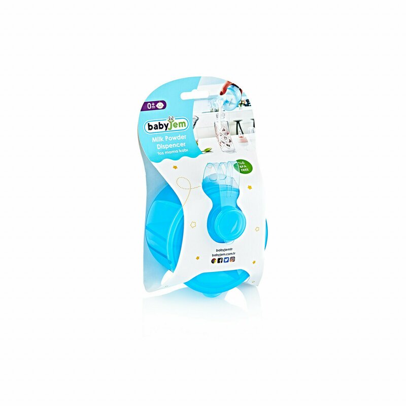 Babyjem - recipient pentru lapte praf cu 3 compartimente practic (culoare: alb)