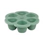 Beaba - Recipient ermetic silicon multiportii 6x90 ml  Sage Green - 1