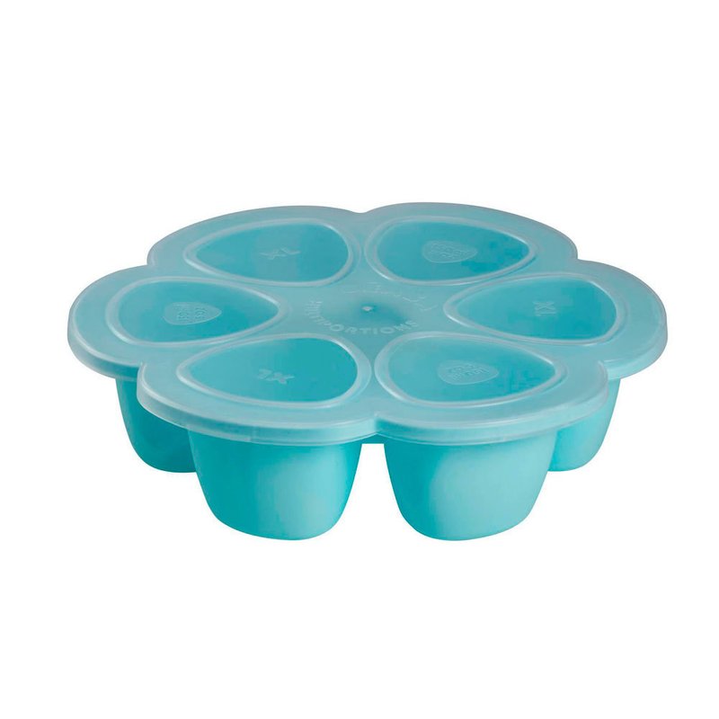 Beaba - recipient ermetic silicon multiportii, blue