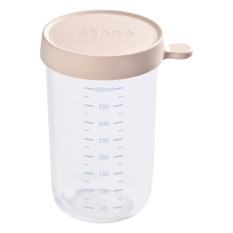 Beaba - recipient ermetic sticla 400 ml, nude