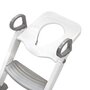 Reductor cu scarita, BabyTrold, Pentru toaleta, Sezut ergonomic, 40x40x37 cm, Alb - 2
