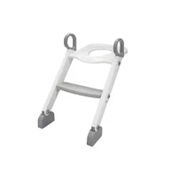 Reductor cu scarita, BabyTrold, Pentru toaleta, Sezut ergonomic, 40x40x37 cm, Alb