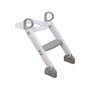 Reductor cu scarita, DreamBaby, Pentru toaleta, Potrivit pentru toaletele rotunde, Sezut ergonomic, 29x36x9 cm, Rezistent, Grey/White - 2