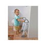 Reductor cu scarita, DreamBaby, Pentru toaleta, Potrivit pentru toaletele rotunde, Sezut ergonomic, 29x36x9 cm, Rezistent, Grey/White - 4