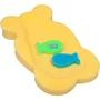 Reductor de baie, New Baby, Maxi, Din burete, 58 cm, Cu jucarii din spuma, Bear Yellow - 1