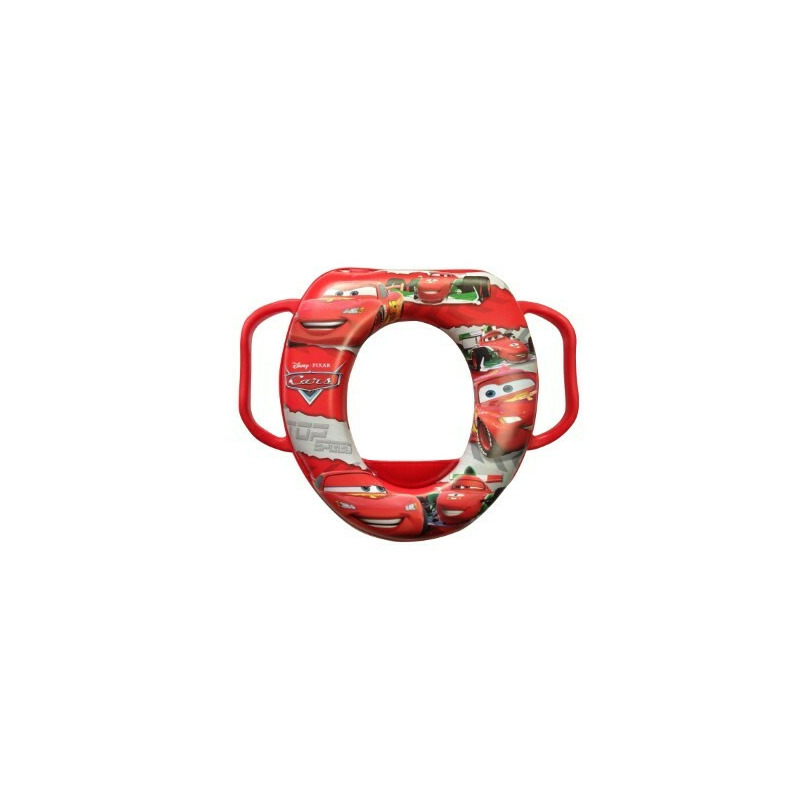 Reductor moale pentru toaleta, olga, cu manere, keeeper, cars red