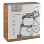 Reductor pentru toaleta, Bebe Stars, Pliabil, Cu scarita si manere, Reglabil, Cu suprafata moale si confortabila, 3 ani+, Frog/Grey - 5