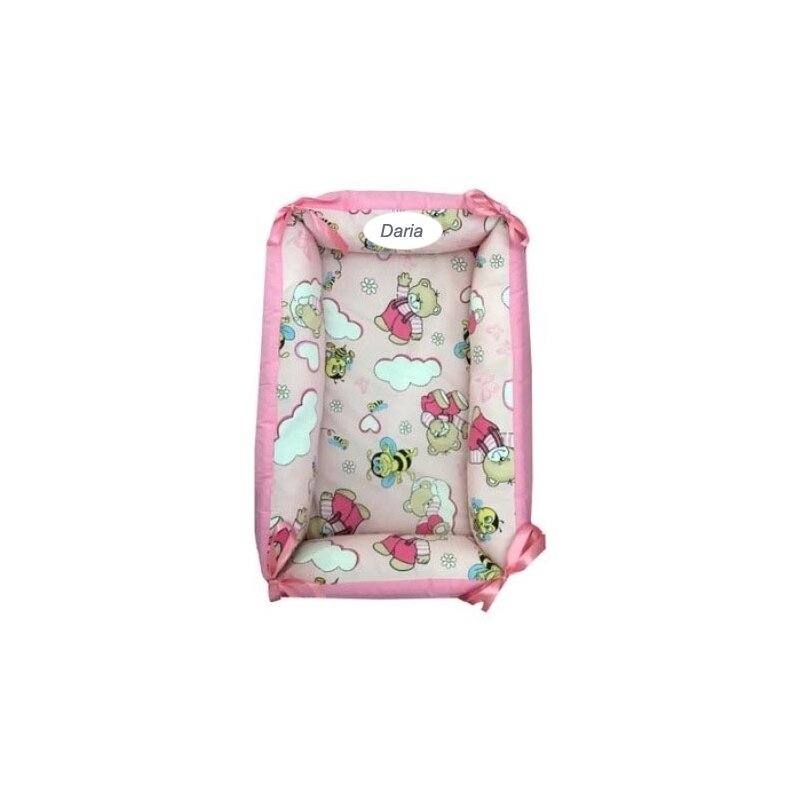 Deseda - reductor personalizat bebe nest ursi cu albine pe roz