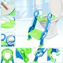 Little Mom - Reductor toaleta cu scara Stair Potty Green - 8