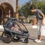Carucior si remorca de bicicleta, Lionelo, Cama, Multifunctional, Pentru 1 sau 2 copii, Cu sistem de absorbtie a socurilor SIQ, Geamuri cu protectie solara, Negru - 27