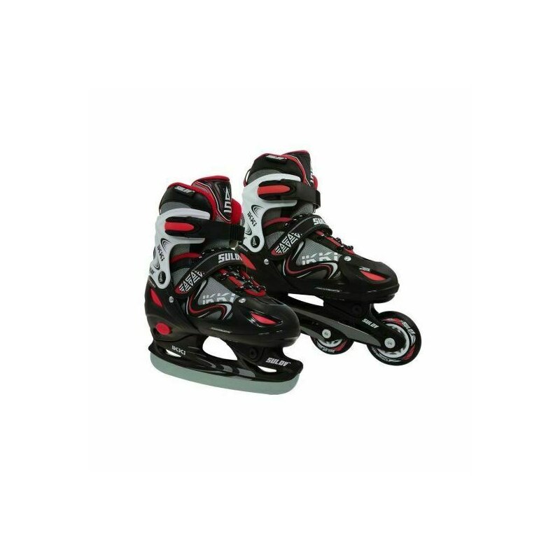 Dhs - role 2in1 ikki boy negru/rosu s 31-34