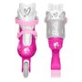Role, Stamp, Barbie, Cu 4 roti, Ajustabile, Inchidere prin velcro, Cu frana, Marime 30-33, Roz - 3