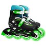 Role, Stamp, Skids, Cu 4 roti, Luminate, Ajustabile, Inchidere prin velcro, Cu frana, Marime 30-33, Negru