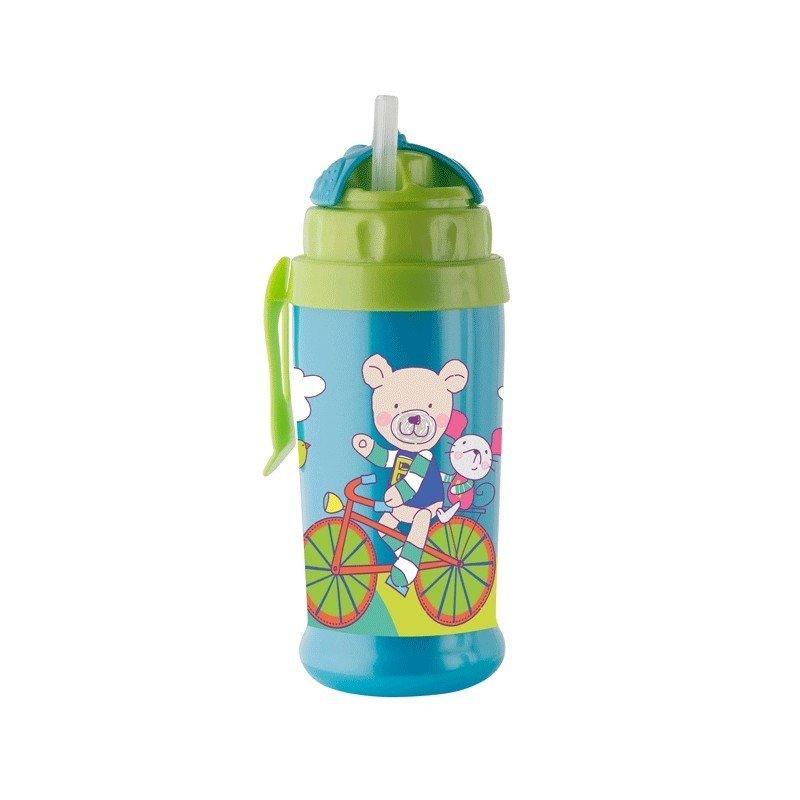 Rotho-baby design - pahar cu pai de silicon coolfrends 360ml.12l+, aqua