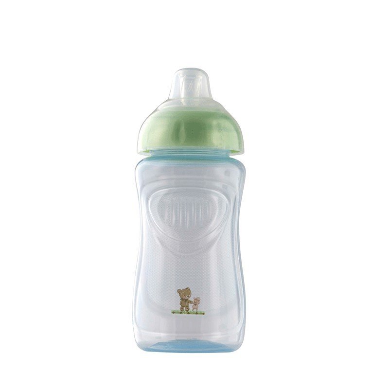 Rotho-baby design - pahar cu supapa silicon 300 ml, baby, blue perl