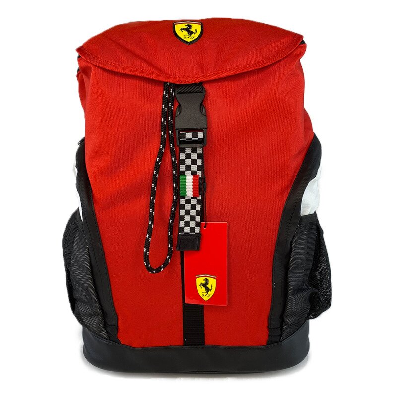 Rucsac cu clapeta ferrari rosu