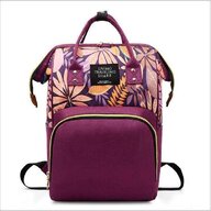 Bambinice - Rucsac pentru mamici Leaves, Violet