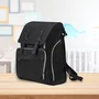 Rucsac pentru mamici, FreeON, Black Edition, Cu salteluta de schimbat scutece, Spatios, Cu buzunare laterale, Negru - 6