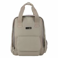 Black Friday - Reduceri Rucsac pentru mamici, FreeON, Style, Impermeabil, Cu multiple buzunare, Bine compartimentat, Cu prindere universala de carucior, 28x28x12 cm, Grey/Beige Promotie