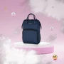 Rucsac pentru mamici, Petite&Mars, Jack, Cu 11 compartimente, Cu buzunare termice, Saltea de infasat inclusa, 30 x 42 x 15 cm, Albastru - 3