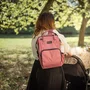 Rucsac pentru mamici, Petite&Mars, Jack, Cu 11 compartimente, Cu buzunare termice, Saltea de infasat inclusa, 30 x 42 x 15 cm, Dusty Rose - 4