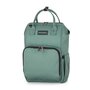 Rucsac pentru mamici, Petite&Mars, Jack, Cu 11 compartimente, Cu buzunare termice, Saltea de infasat inclusa, 30 x 42 x 15 cm, Misty Green - 1