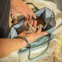 Rucsac pentru mamici, Petite&Mars, Jack, Cu 11 compartimente, Cu buzunare termice, Saltea de infasat inclusa, 30 x 42 x 15 cm, Misty Green - 11