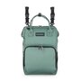 Rucsac pentru mamici, Petite&Mars, Jack, Cu 11 compartimente, Cu buzunare termice, Saltea de infasat inclusa, 30 x 42 x 15 cm, Misty Green - 3