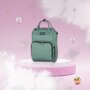 Rucsac pentru mamici, Petite&Mars, Jack, Cu 11 compartimente, Cu buzunare termice, Saltea de infasat inclusa, 30 x 42 x 15 cm, Misty Green - 2