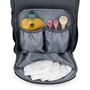 Rucsac pentru mamici, Petite&Mars, Jack, Cu 11 compartimente, Cu buzunare termice, Saltea de infasat inclusa, 30 x 42 x 15 cm, Ultimate Grey - 7