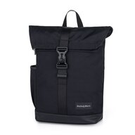 Black Friday - Reduceri Rucsac pentru mamici, Petite&Mars, Jakob, Cu 8 compartimente, Cu buzunar termic, Saltea de infasat inclusa, 30 x 46 x 15 cm, Absolute Black Promotie