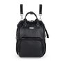 Rucsac pentru mamici, Petite&Mars, Jasper, Cu 12 compartimente, Cu buzunare termice, Saltea de infasat inclusa, 27 x 41 x 14 cm, Absolute Black - 3