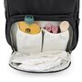 Rucsac pentru mamici, Petite&Mars, Jasper, Cu 12 compartimente, Cu buzunare termice, Saltea de infasat inclusa, 27 x 41 x 14 cm, Camel Beige - 8