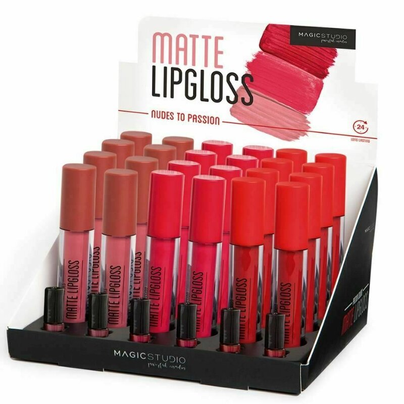 Ruj lichid matte passion, rezistent la apa, set 24buc, ref 60736, magic studio