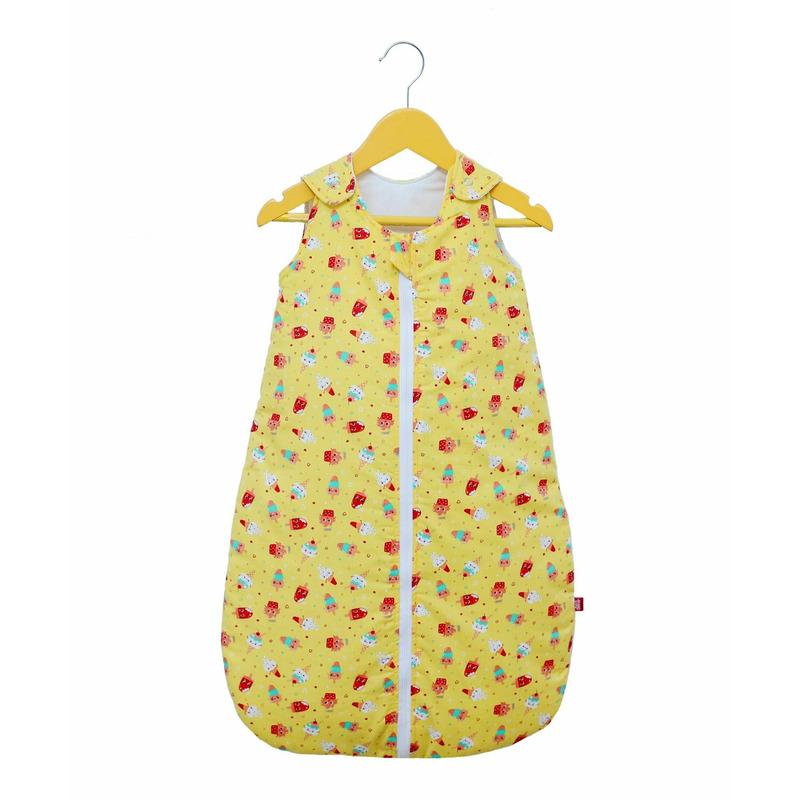 Sac de dormit copii, dream of ice cream, din bumbac, 70 cm, 0.8 tog - primavara