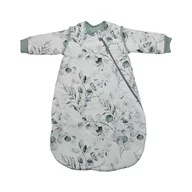 Sac de dormit cu maneci detasabile, Bebe Stars, De iarna, Din bumbac certificat Oeko Tex Standard 100, Cu fermoar, 70 cm, 2.5 Tog, Nature