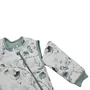 Sac de dormit cu maneci detasabile, Bebe Stars, De iarna, Din bumbac certificat Oeko Tex Standard 100, Cu fermoar, 70 cm, 2.5 Tog, Nature - 3