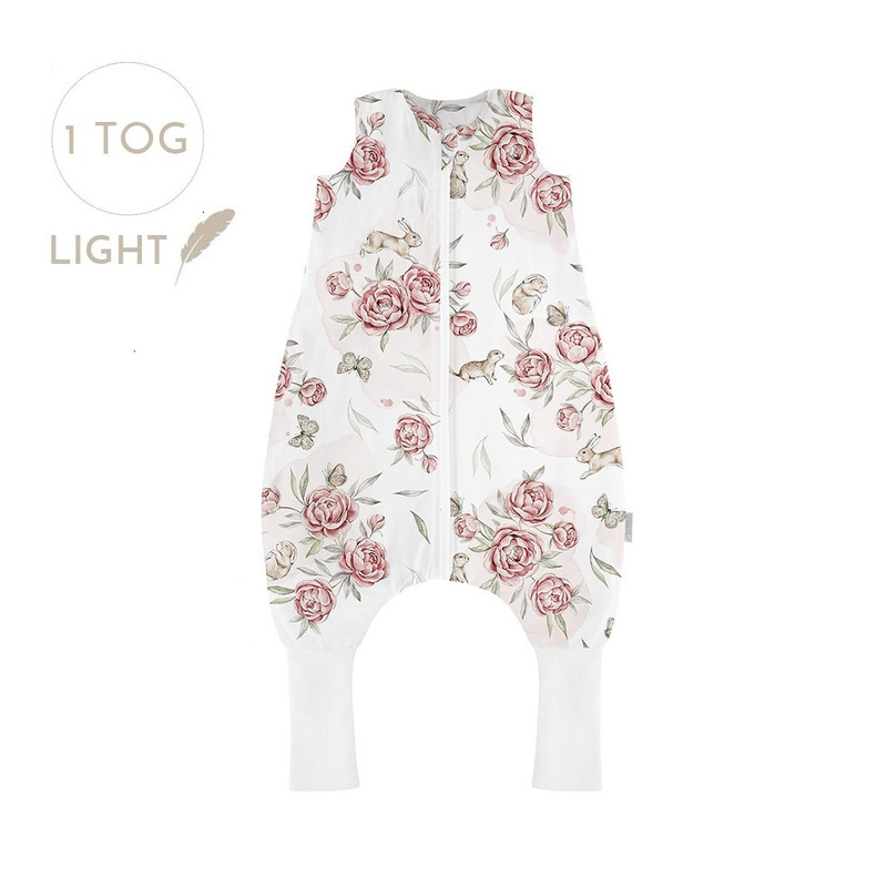 Sac de dormit cu picioare, bumbac 1 Tog, Peony Dreamland, XS, 6 - 12 luni