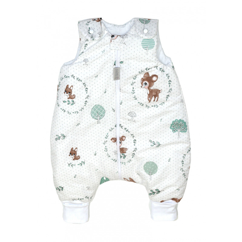 Sac de dormit cu picioare, bumbac 2.5 tog, caprioara mica, s, 6-24 luni