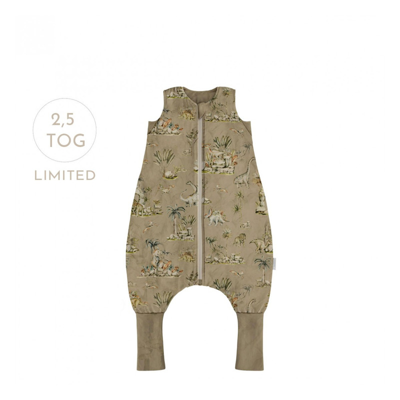 Sac de dormit cu picioare, bumbac 2.5 tog, dino, xs, 6-18 luni