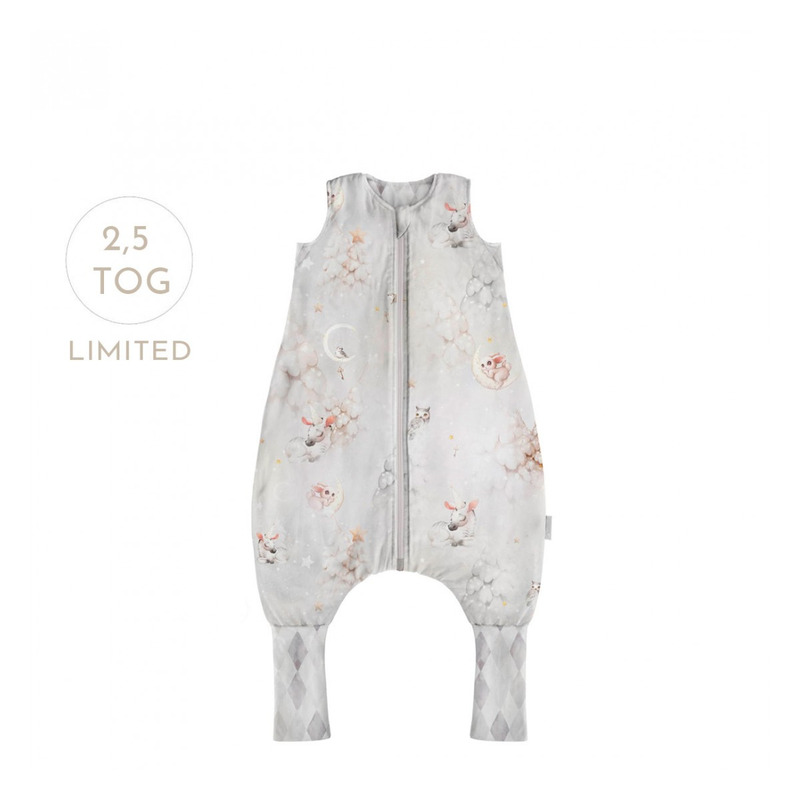 Sac de dormit cu picioare, bumbac 2.5 tog, wonderland, xs, 6-18 luni
