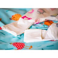 Hubners - Sac de dormit cu picioruse Fairies , Buburuza, 80x50 cm, 1-2 ani, Multicolor