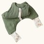 Babyly - Sac de dormit cu picioare, in cu umplutura 2-2.5 Tog, tot parcusul anului, Forest Green, 86 92, 2-3 ani - 1