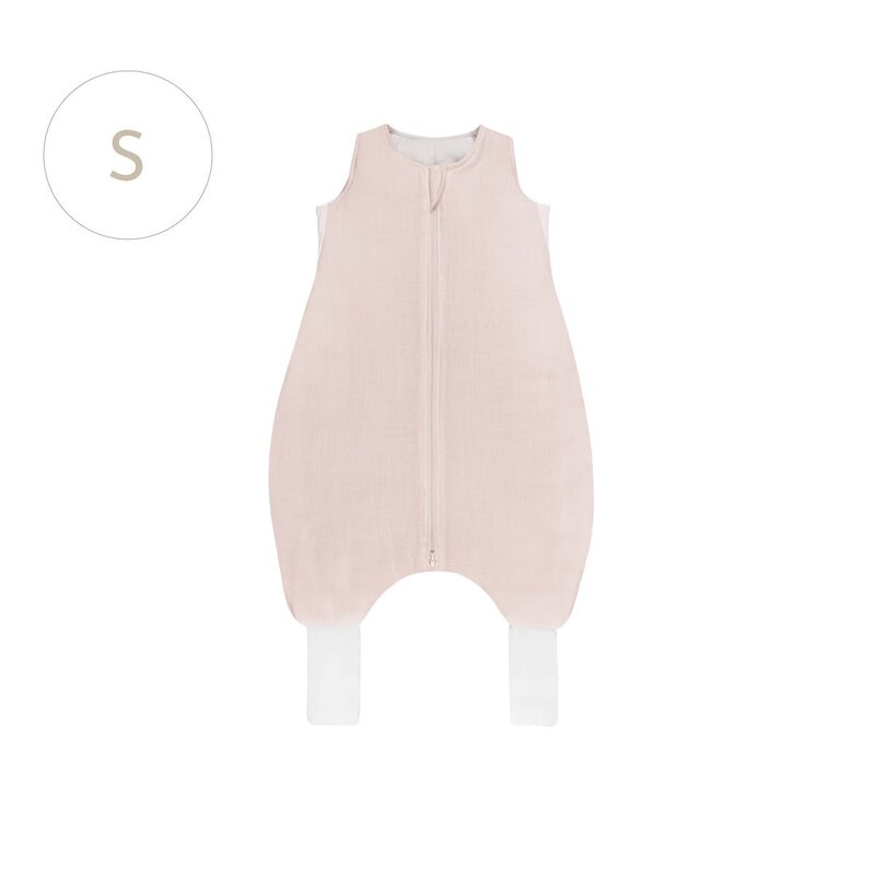 Babysteps - sac de dormit cu picioare, in si vascoza 0.5 tog, iniana sepia rose, s, 1-3 ani