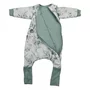 Sac de dormit cu picioruse si maneci detasabile, Bebe Stars, De iarna, Din bumbac certificat Oeko Tex Standard 100, Cu fermoar, 70 cm, 2.5 Tog, Nature - 2