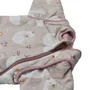 Sac de dormit cu picioruse si maneci detasabile, Bebe Stars, De iarna, Din bumbac certificat Oeko Tex Standard 100, Cu fermoar, 70 cm, 2.5 Tog, Swan - 5