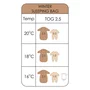 Sac de dormit cu picioruse si maneci detasabile, Bebe Stars, De iarna, Din bumbac certificat Oeko Tex Standard 100, Cu fermoar, 70 cm, 2.5 Tog, Swan - 7